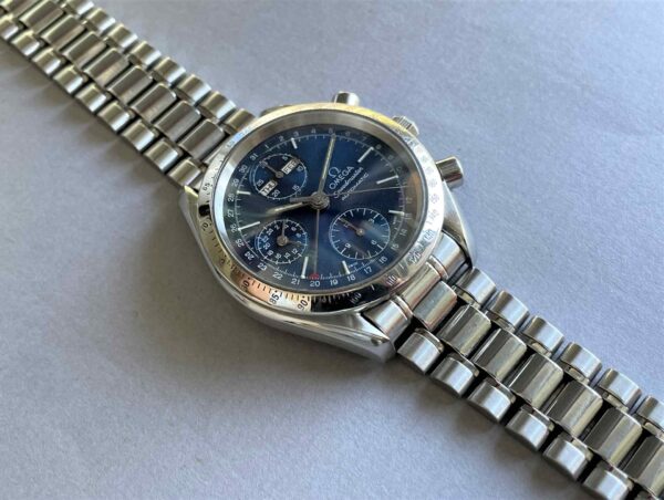 Omega_Speedmaster_Day_date_blue_dial_BOX_chronoscope_collector_watches