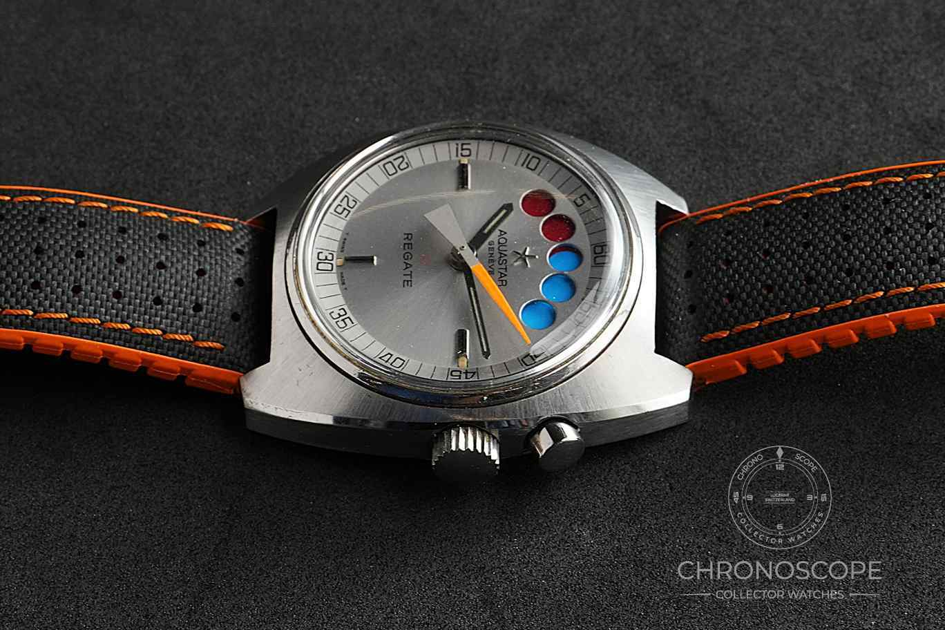 Aquastar Vintage Regate Lemania Cal. 1345 chronograph, collectors grade - Image 13