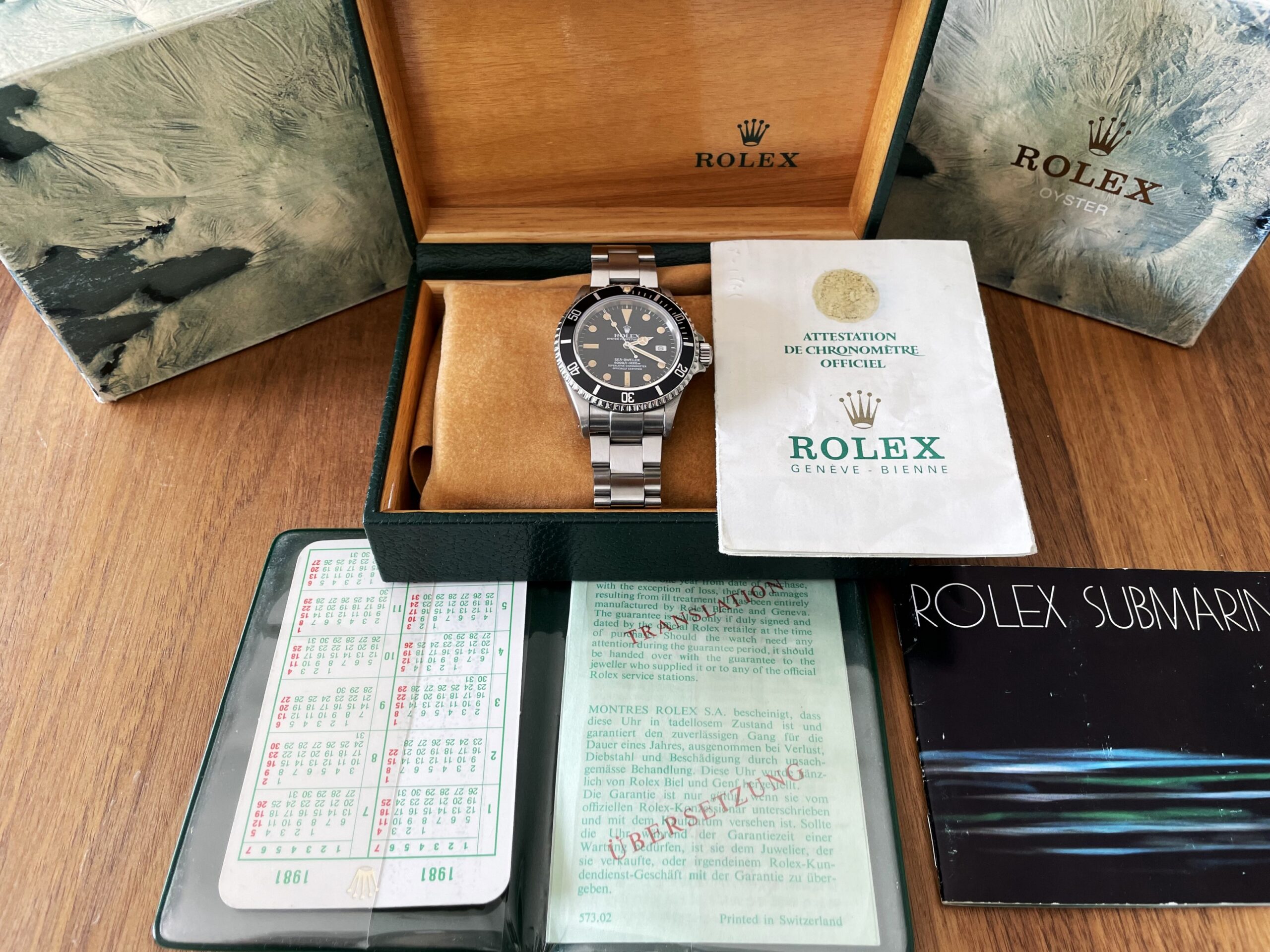 Rolex Vintage Sea Dweller Ref. 16660 “Triple Six” matt MK I dial, full set from 1981 – Bild 3