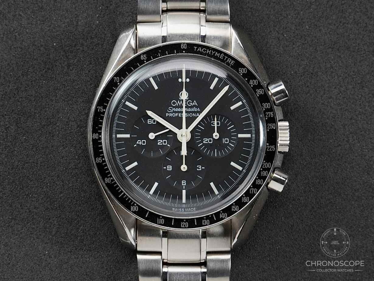 Omega Speedmaster Moonwatch “Professional Rhodium” display back, serviced, warranty