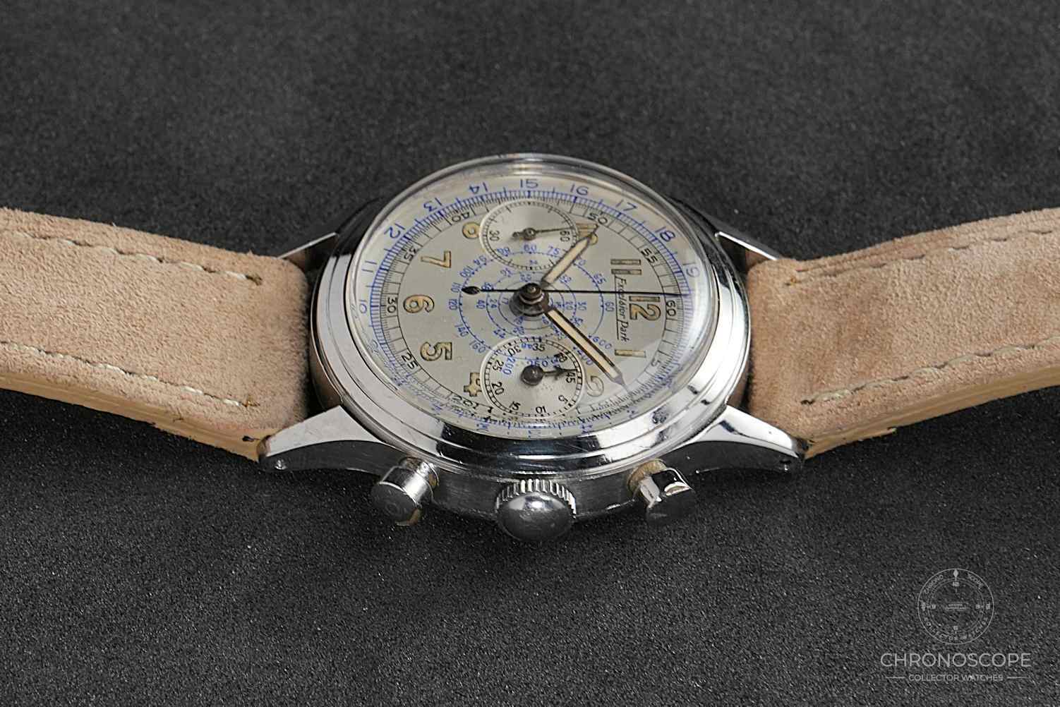SOLD - Excelsior Park Vintage multiscale dial Chronograph Cal. EP4 - serviced - Image 5