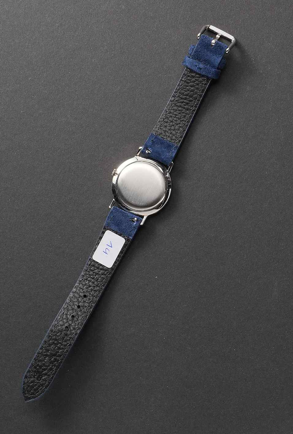 ESKA St. Moritz vintage ultra thin lapis lazuli "night sky" stone dial - New Old Stock - Image 6