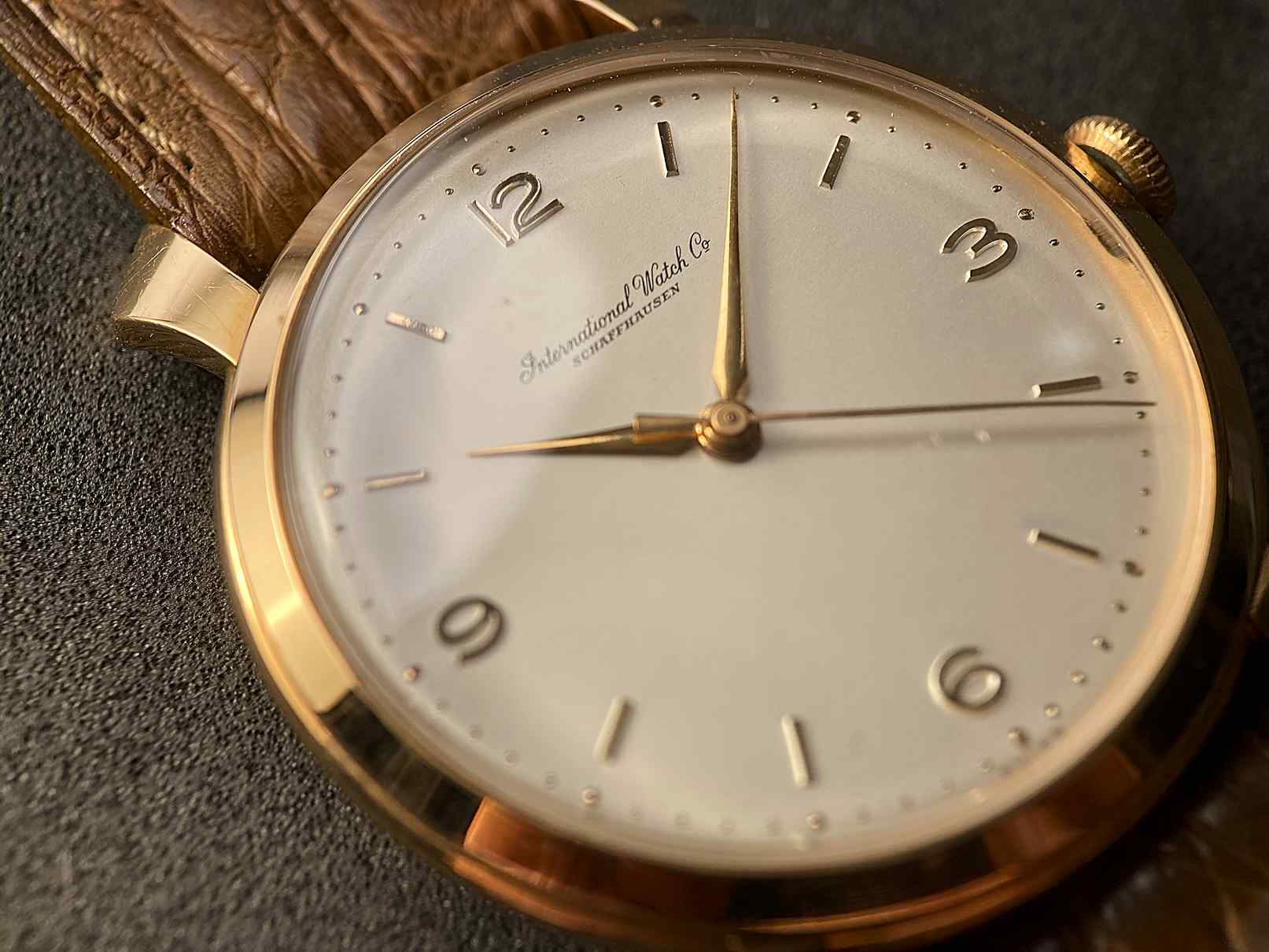 RSERVED - IWC Vintage Cal. 89 fancy lugs, 18k gold from 1958, warranty – Bild 8