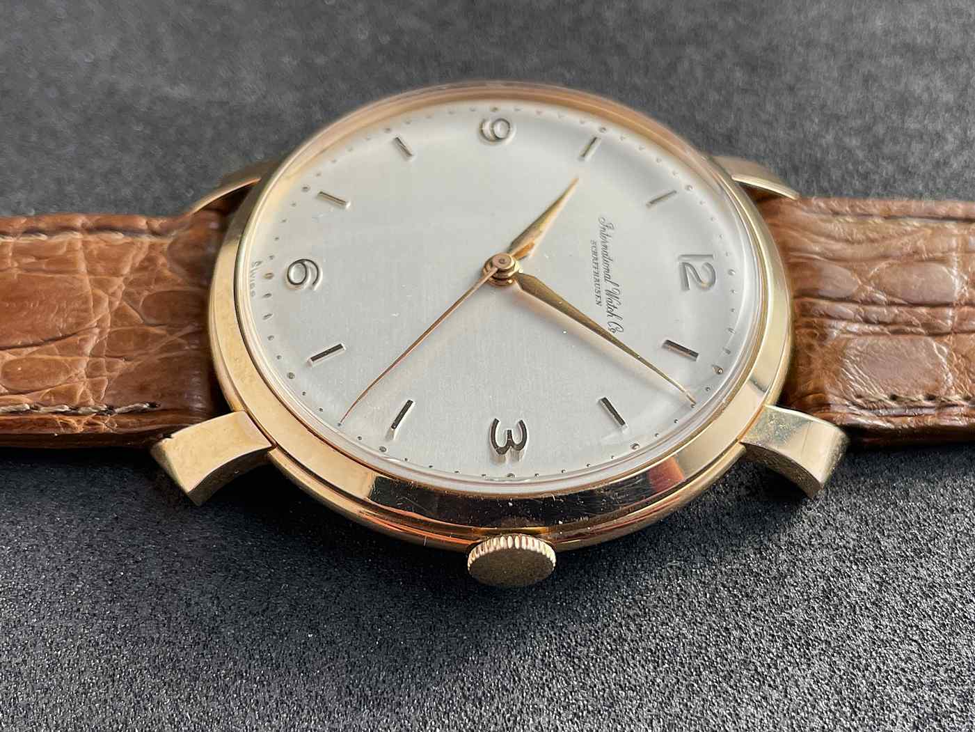 RSERVED - IWC Vintage Cal. 89 fancy lugs, 18k gold from 1958, warranty – Bild 12
