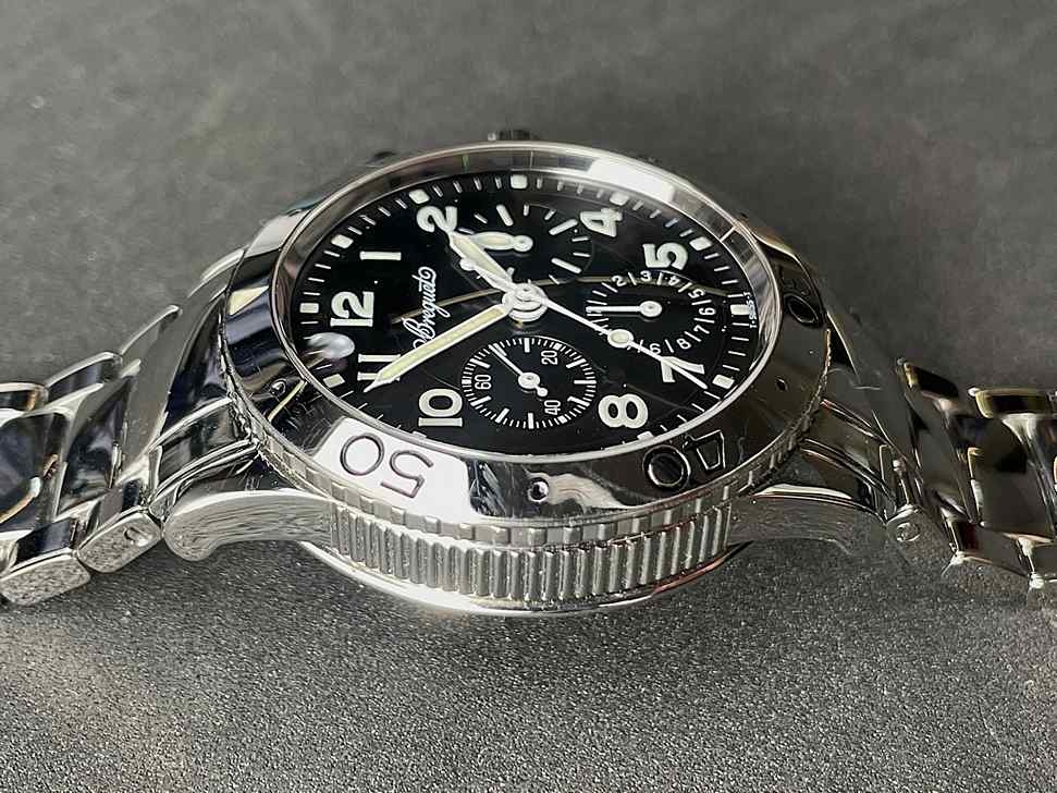 SOLD - Breguet Type XX Aeronavale Ref. 3800, tritium dial, full set - Image 15