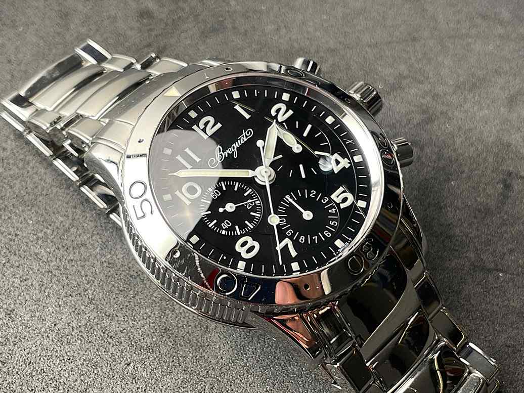 SOLD - Breguet Type XX Aeronavale Ref. 3800, tritium dial, full set - Image 11