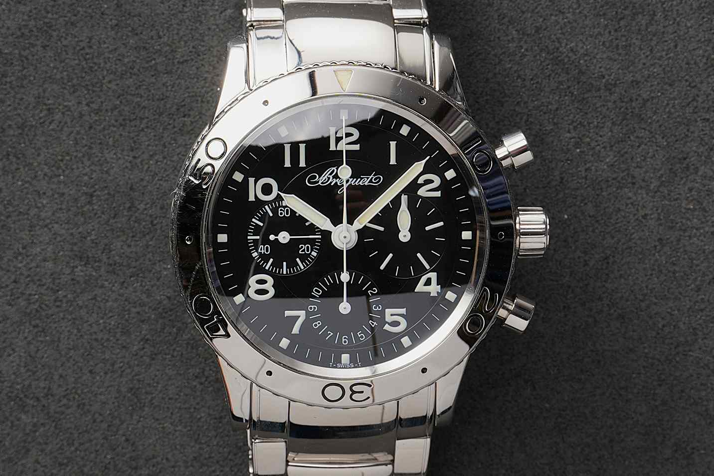 SOLD - Breguet Type XX Aeronavale Ref. 3800, tritium dial, full set - Image 3