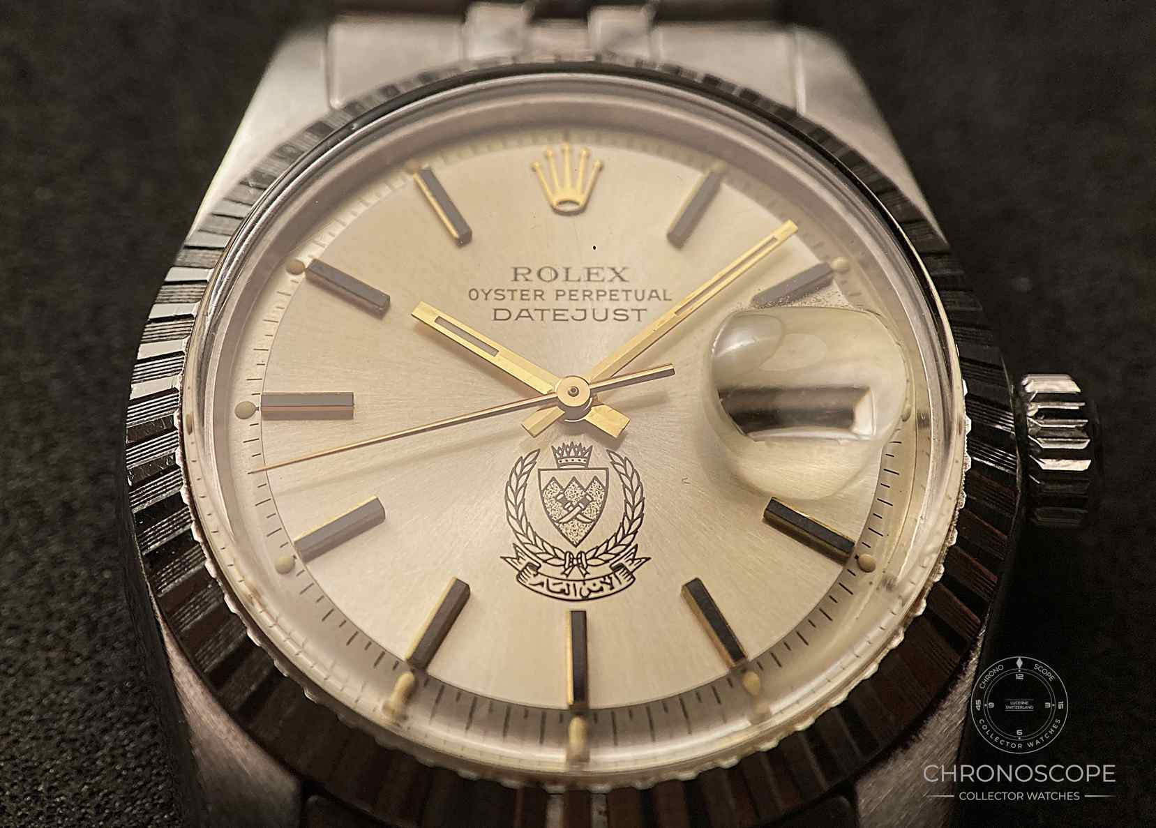 Rolex Datejust with original Bahrain dial & box, serviced - Image 12