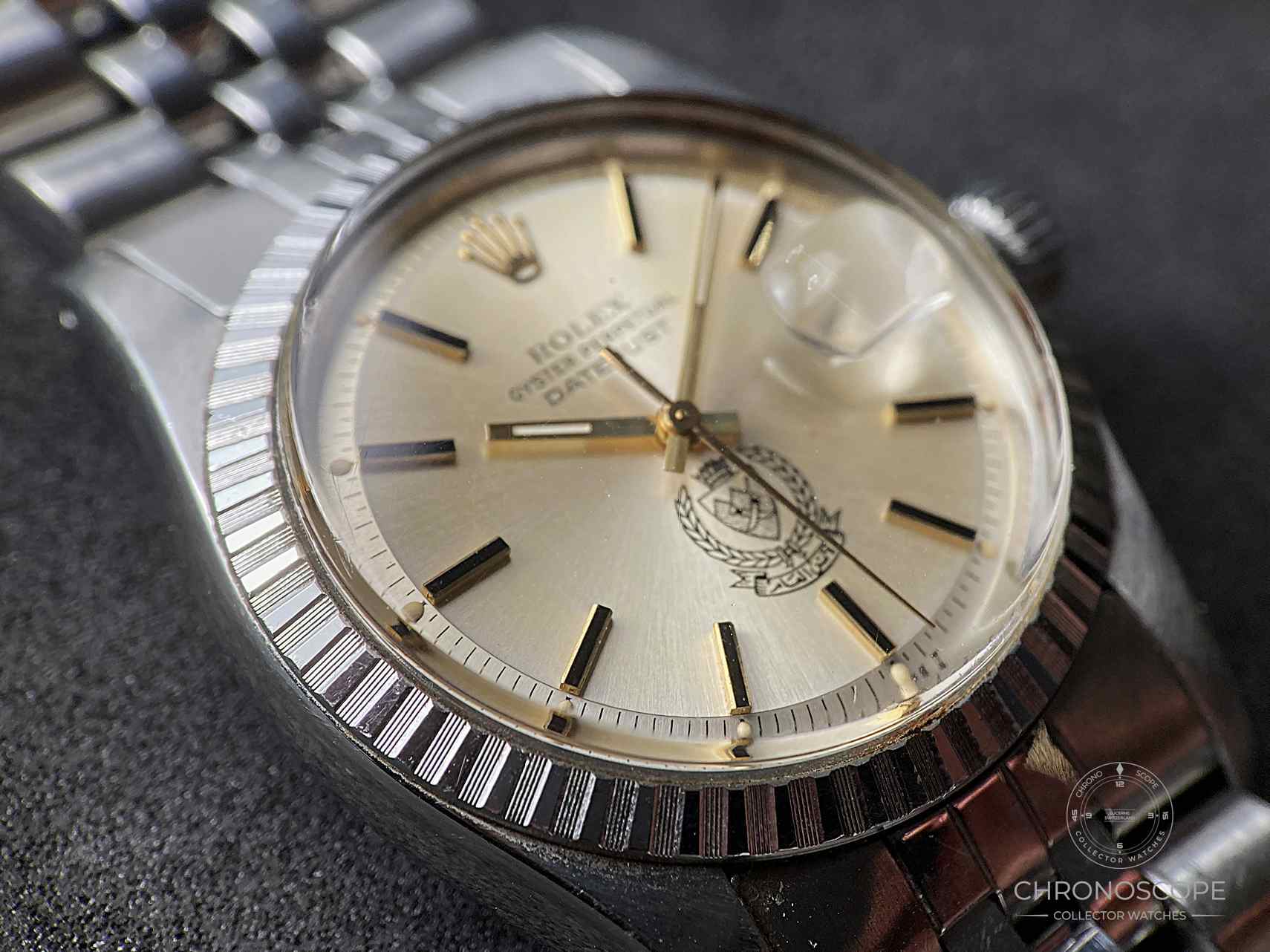 Rolex Datejust with original Bahrain dial & box, serviced - Image 11