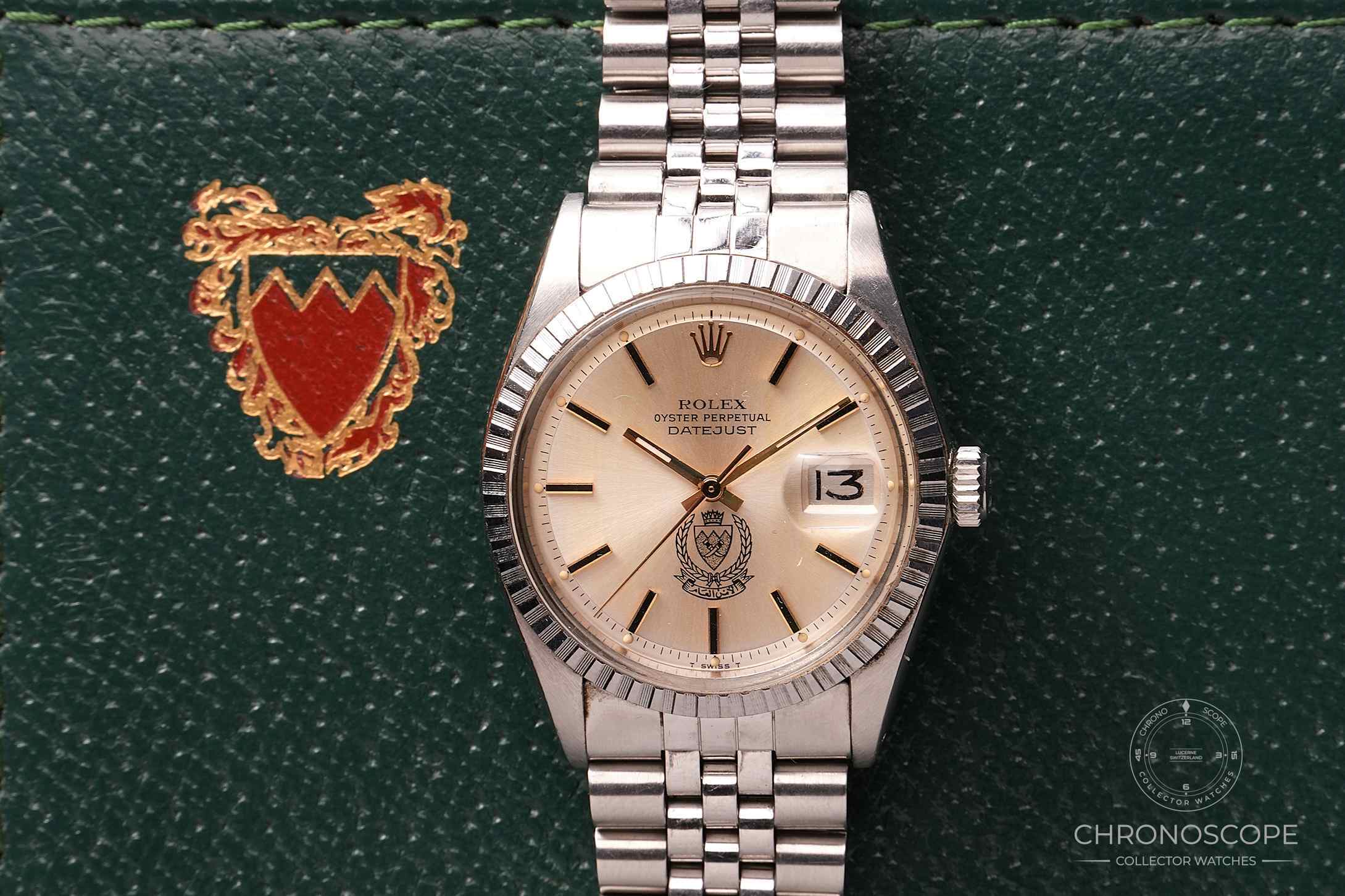 Rolex Datejust with original Bahrain dial & box, serviced - Image 5