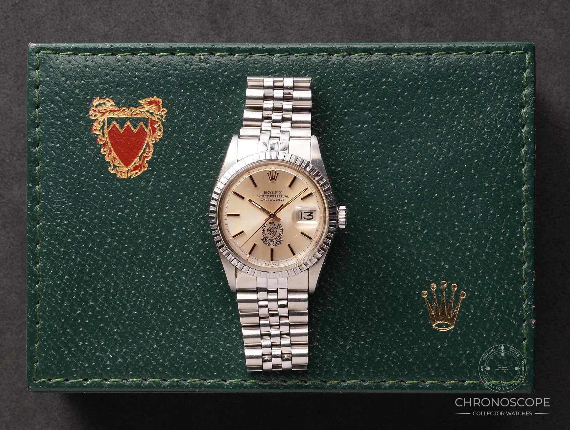 Rolex Datejust with original Bahrain dial & box, serviced - Image 2