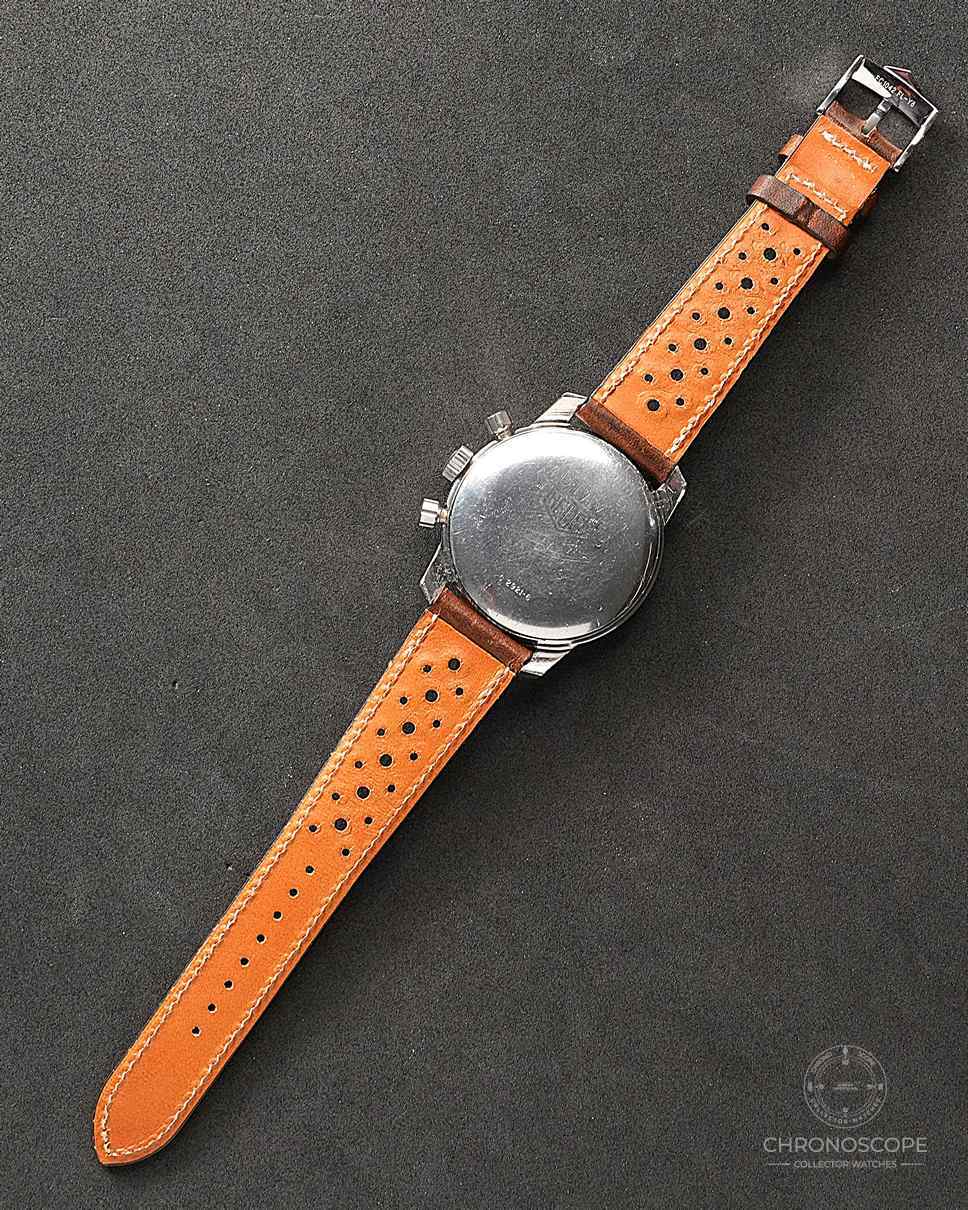 Heuer Autavia Vintage Chronograph Ref. 7663C, rare hour bezel - Image 7