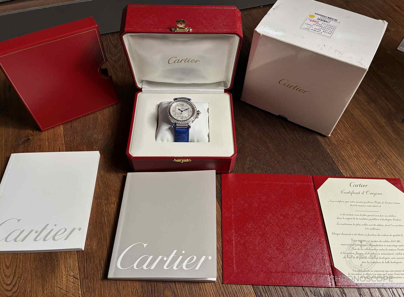 Cartier Pasha XL White Gold, Full Set, Frist Owner, factory set diamonds – Bild 8