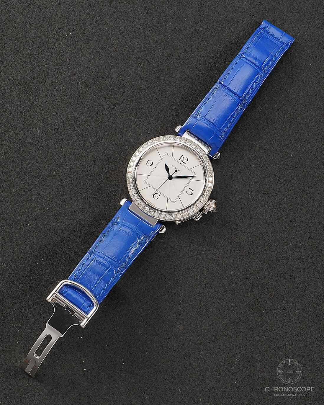 Cartier Pasha XL White Gold, Full Set, Frist Owner, factory set diamonds – Bild 4