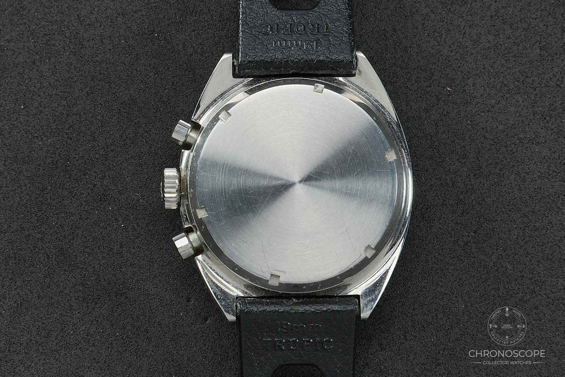 SOLD - Heuer Carrera Vintage Chronograph Ref. 73653S, tropical strap - Image 2