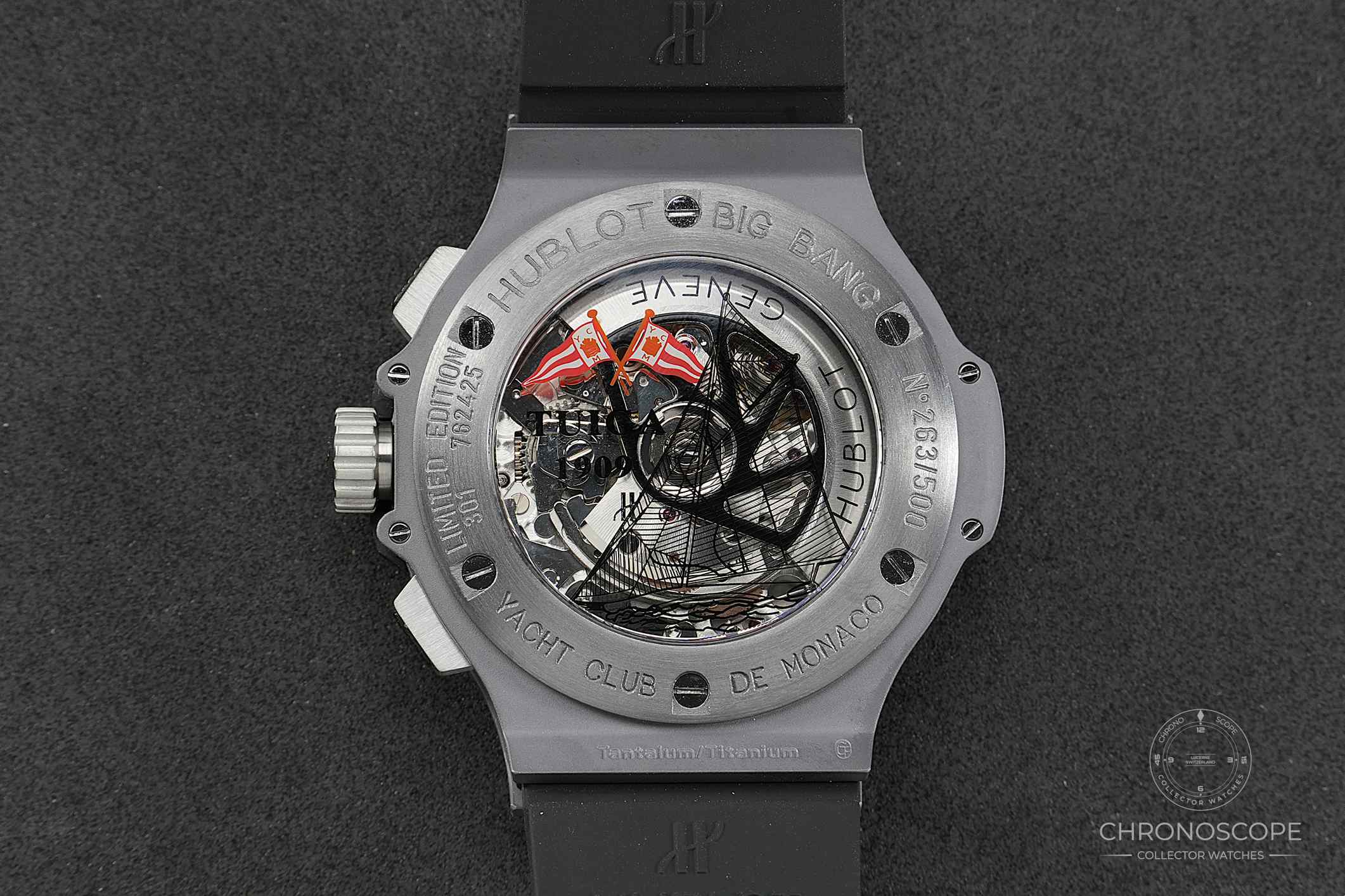 Hublot Big Bang Yacht Club Monaco Tantalum case, LE of 500, Hublot Service - Image 4