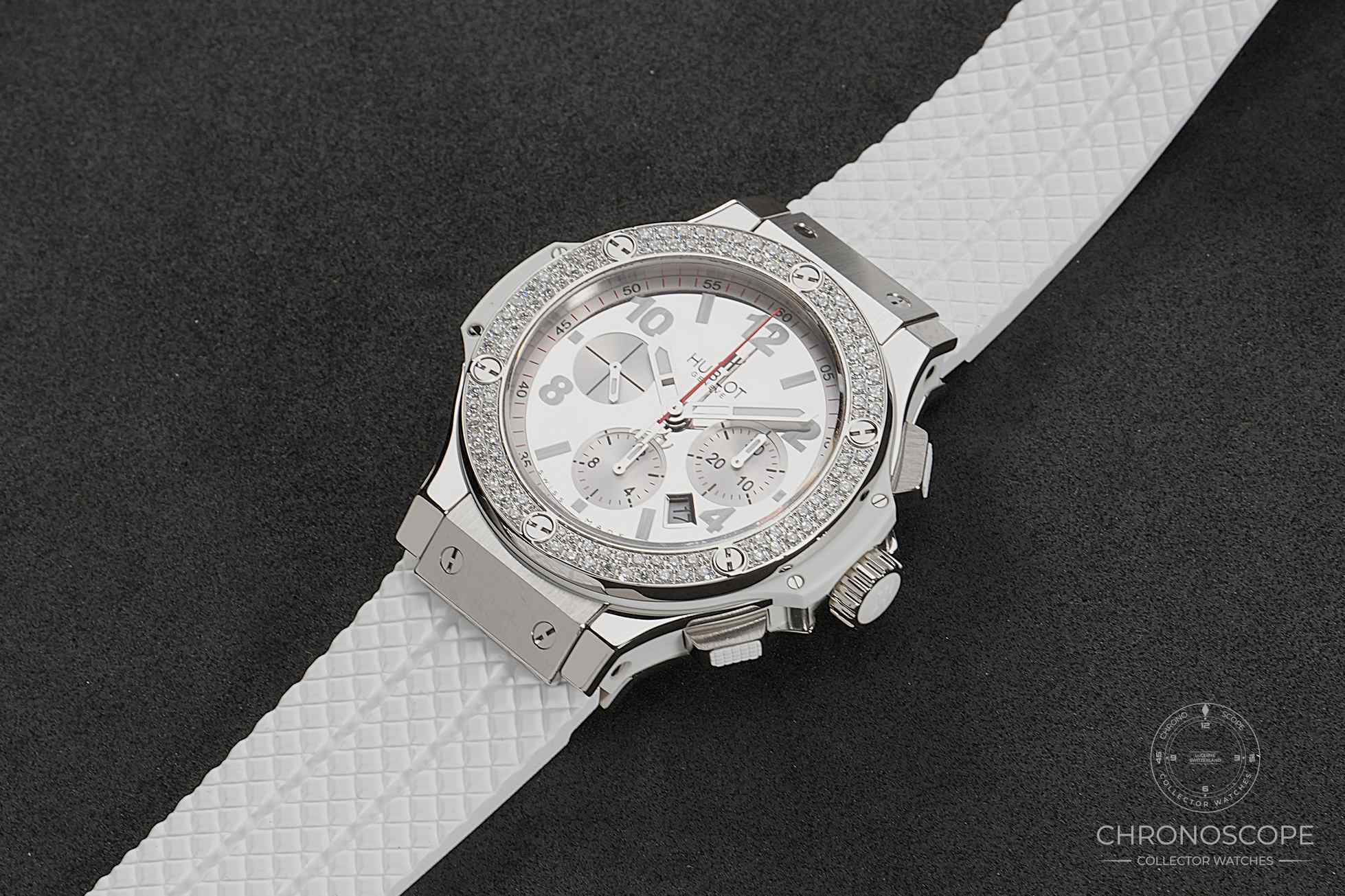 Hublot Big Bang ceramic with factory set diamonds, Hublot Service – Bild 5