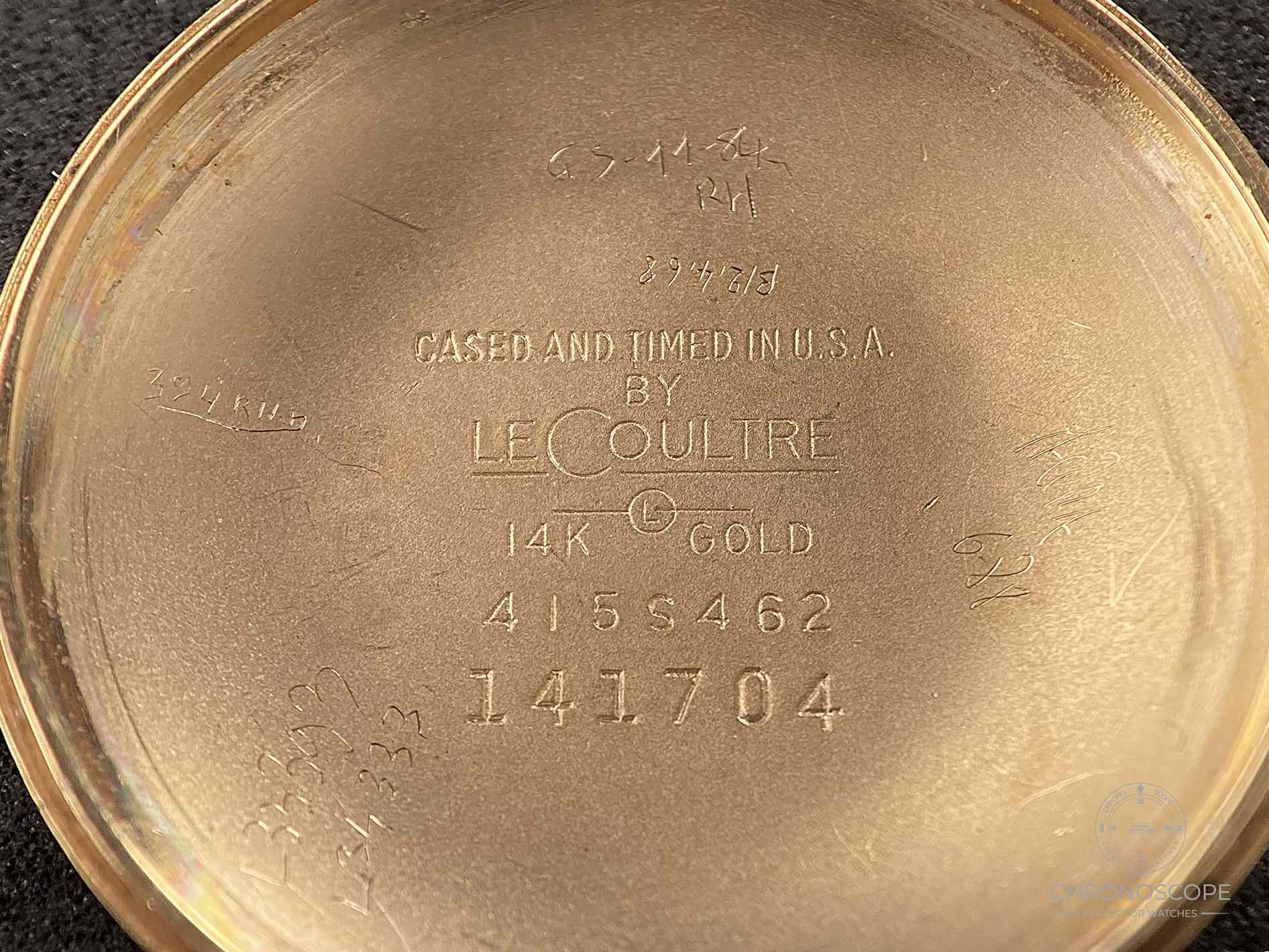 LeCoultre 14k Yellow Gold Dress Watch, Florentine Case and Fancy Lugs – Bild 9