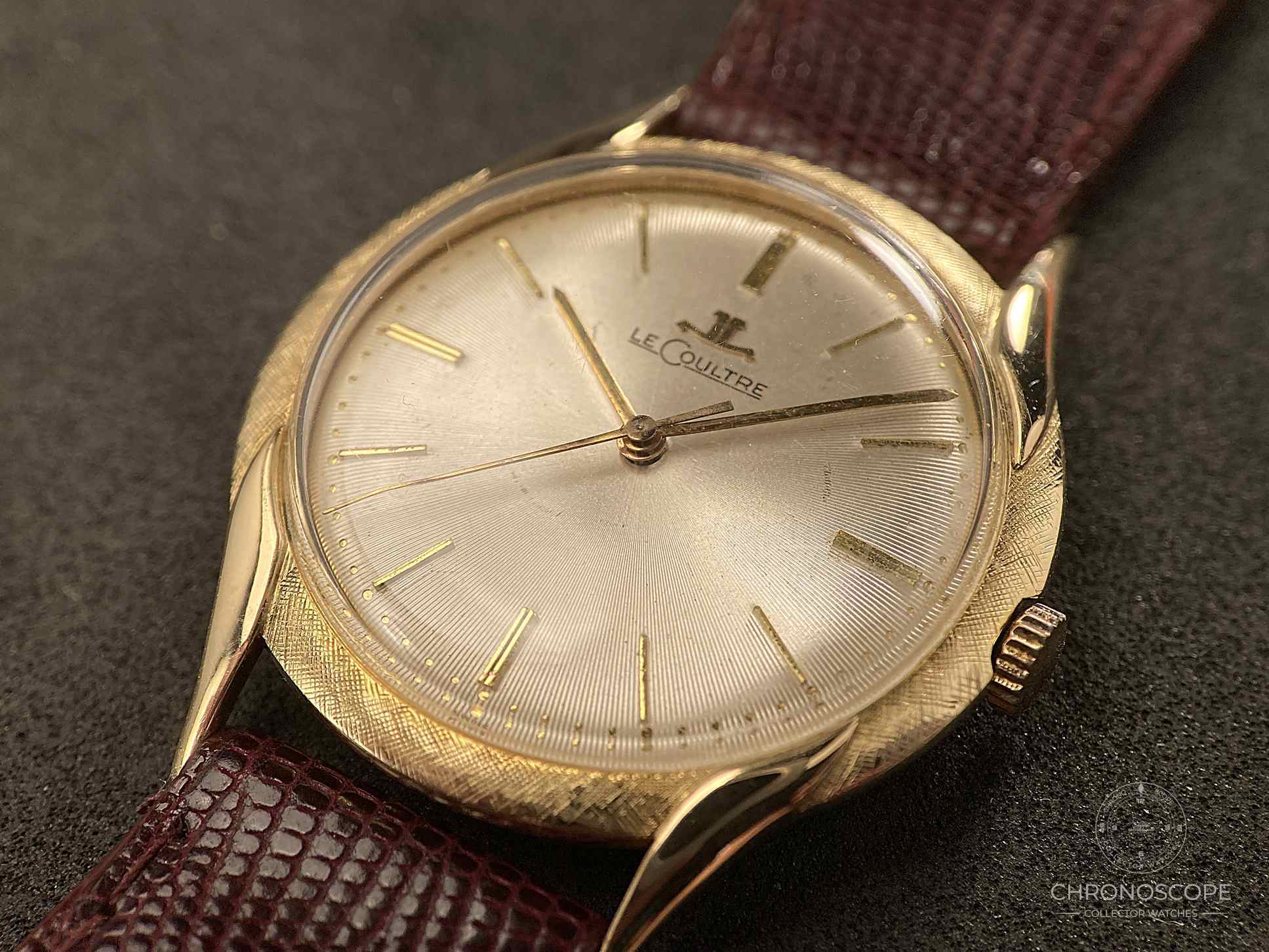 LeCoultre 14k Yellow Gold Dress Watch, Florentine Case and Fancy Lugs – Bild 5