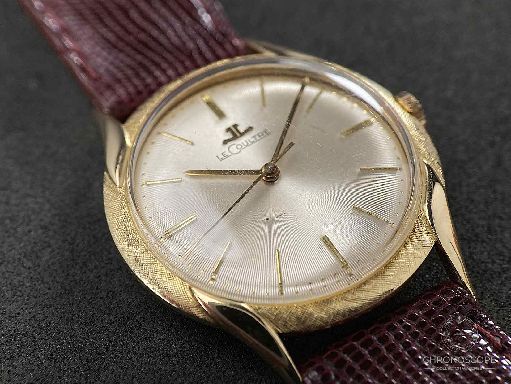 LeCoultre 14k Yellow Gold Dress Watch, Florentine Case and Fancy Lugs – Bild 6