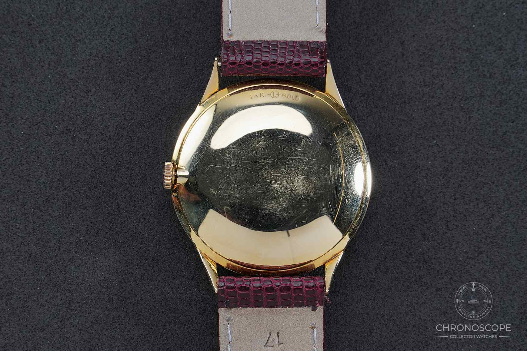 LeCoultre 14k Yellow Gold Dress Watch, Florentine Case and Fancy Lugs – Bild 2