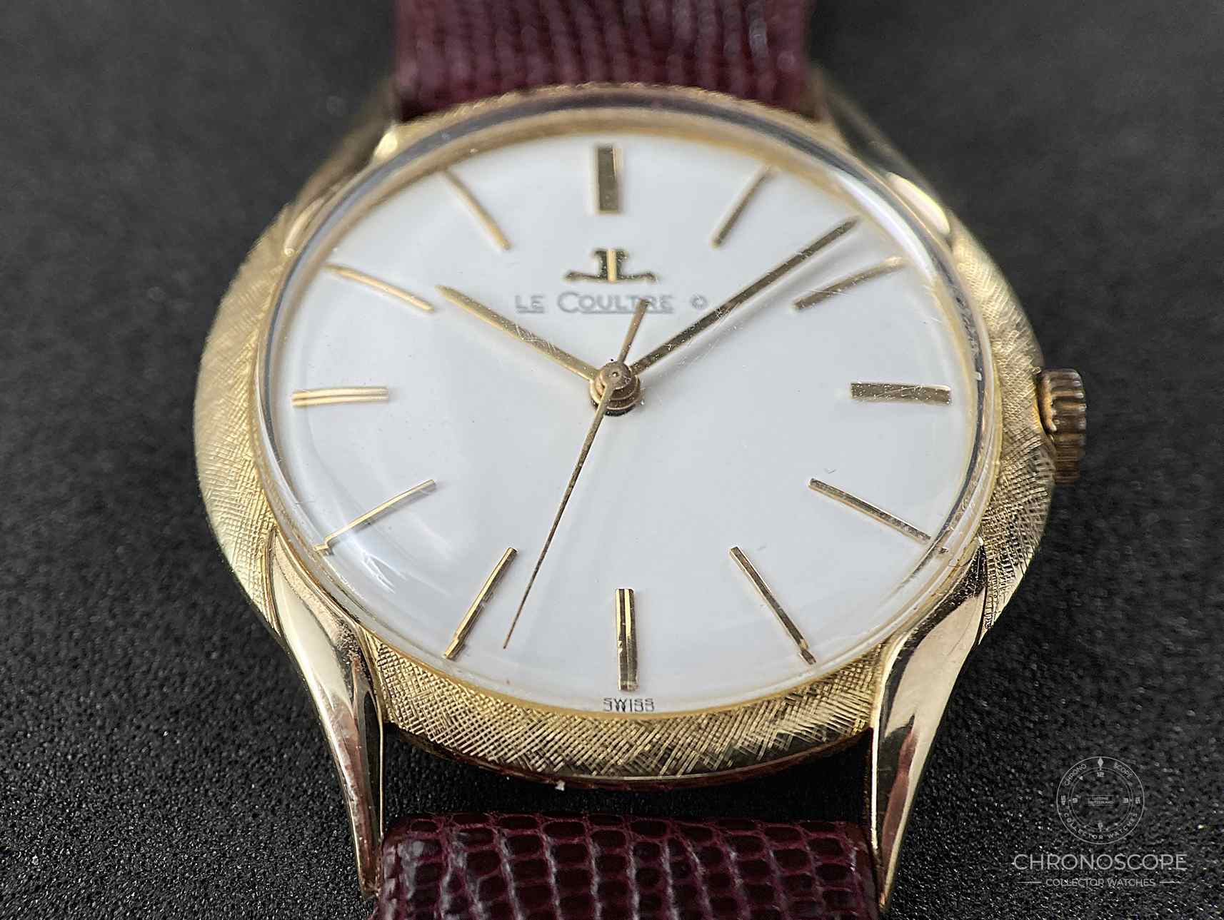 LeCoultre 14k Yellow Gold Dress Watch, Florentine Case and Fancy Lugs – Bild 11