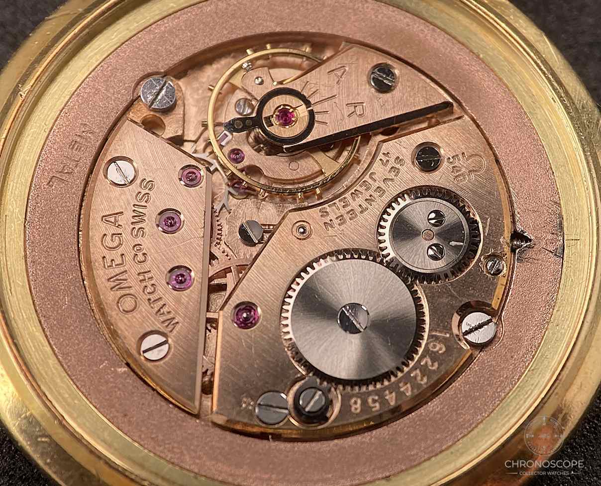 Omega Vintage “Trigold” Ultra Silm In 18k Yellow Gold, serviced - Image 4