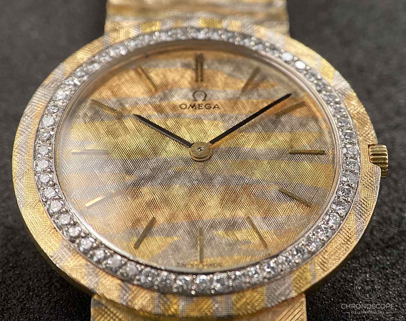 Omega Vintage “Trigold” Ultra Silm In 18k Yellow Gold, serviced - Image 11