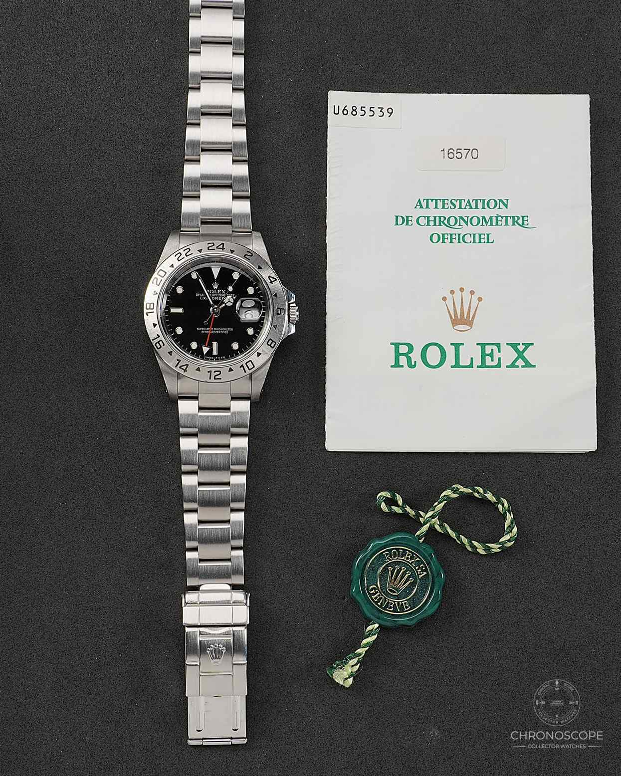 SOLD - Rolex Explorer II tritium dial sold 1998 in Spain, box and papers - Image 3