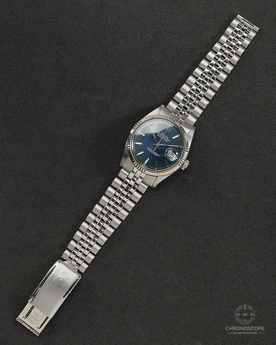 Rolex Vintage Datejust Ref. 1601 from 1971 with blue pie-pan dial, serviced - Image 7