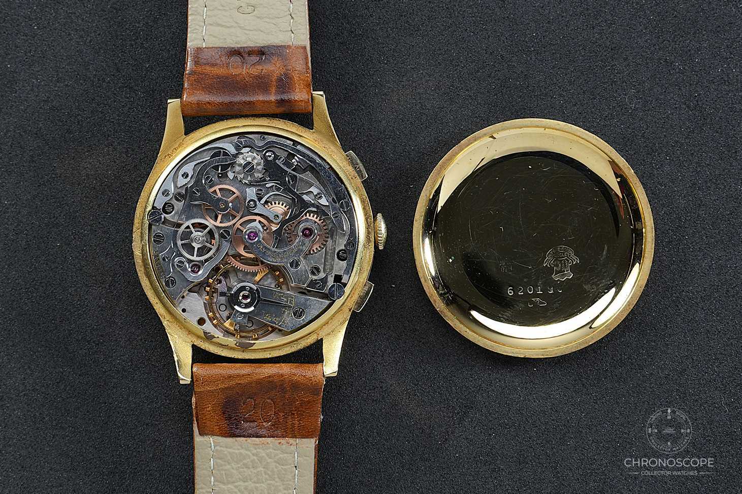 Ulysse Nardin Vintage Chronograph gold full set 1944 – Bild 9