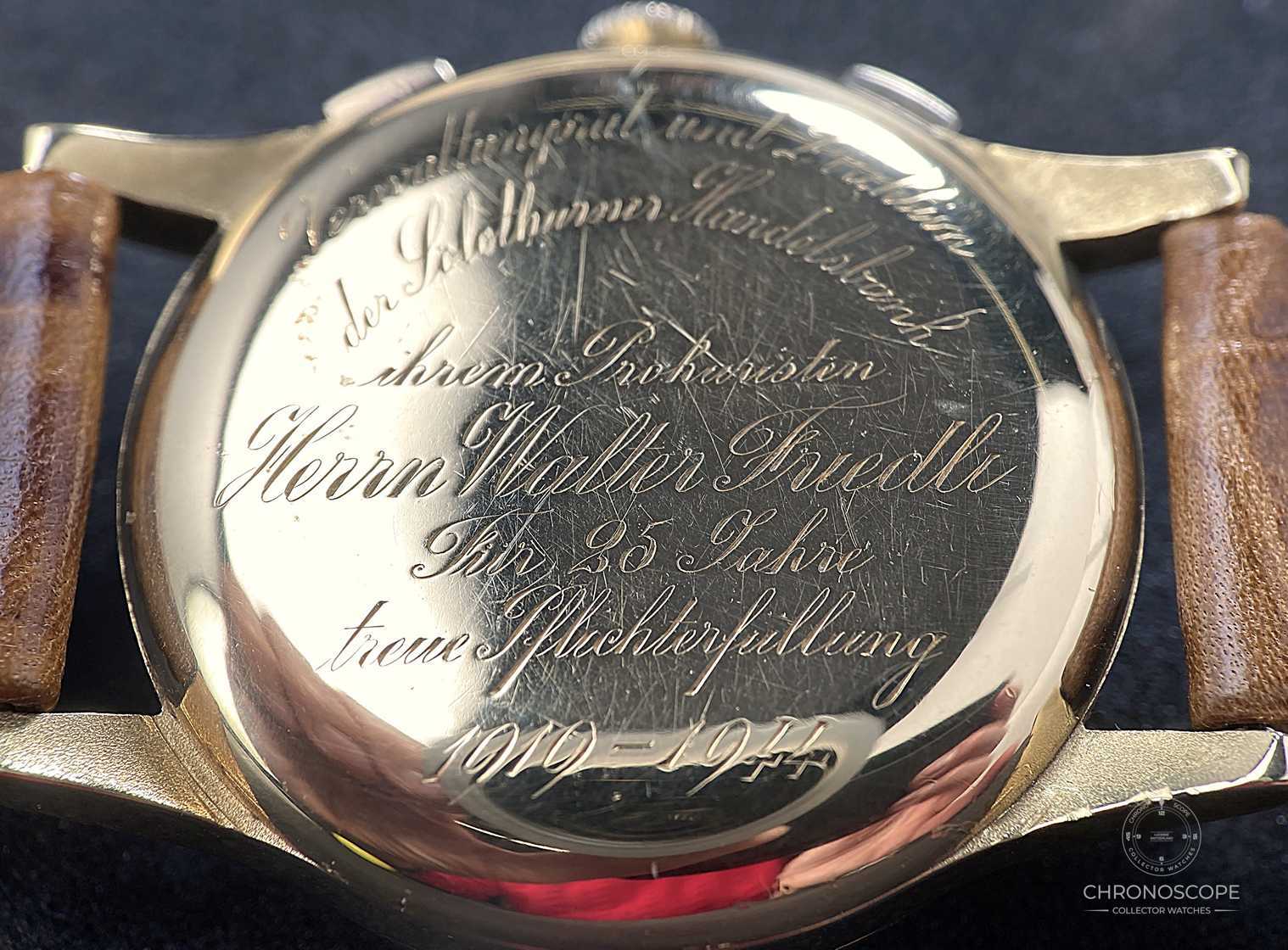 Ulysse Nardin Vintage Chronograph gold full set 1944 – Bild 10