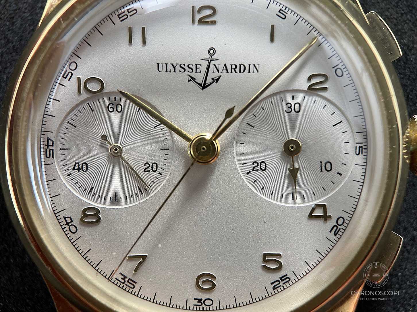 Ulysse Nardin Vintage Chronograph gold full set 1944 – Bild 11