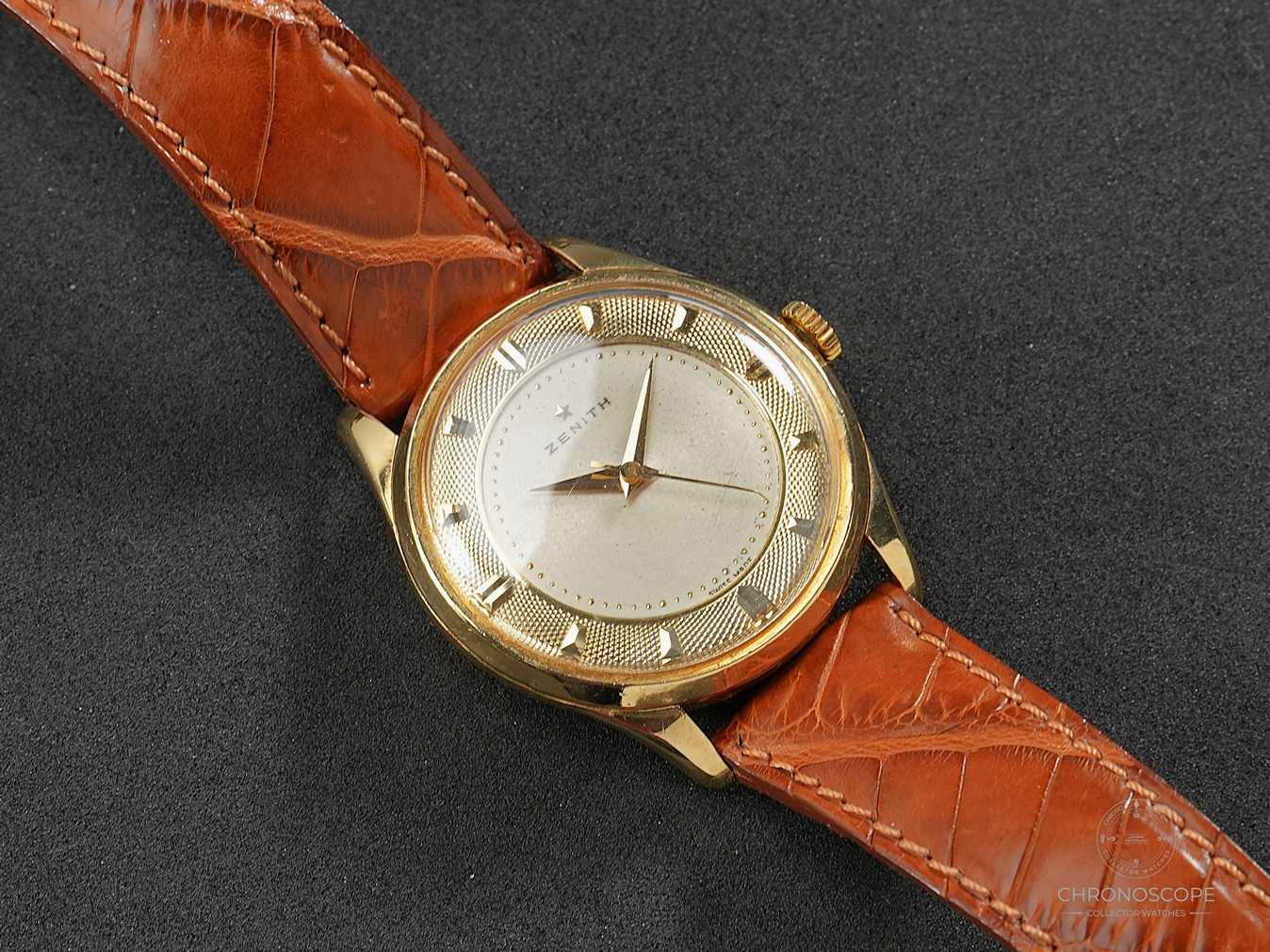 RESERVED - Zenith vintage 18k gold dress watch from 1956  - Image 2