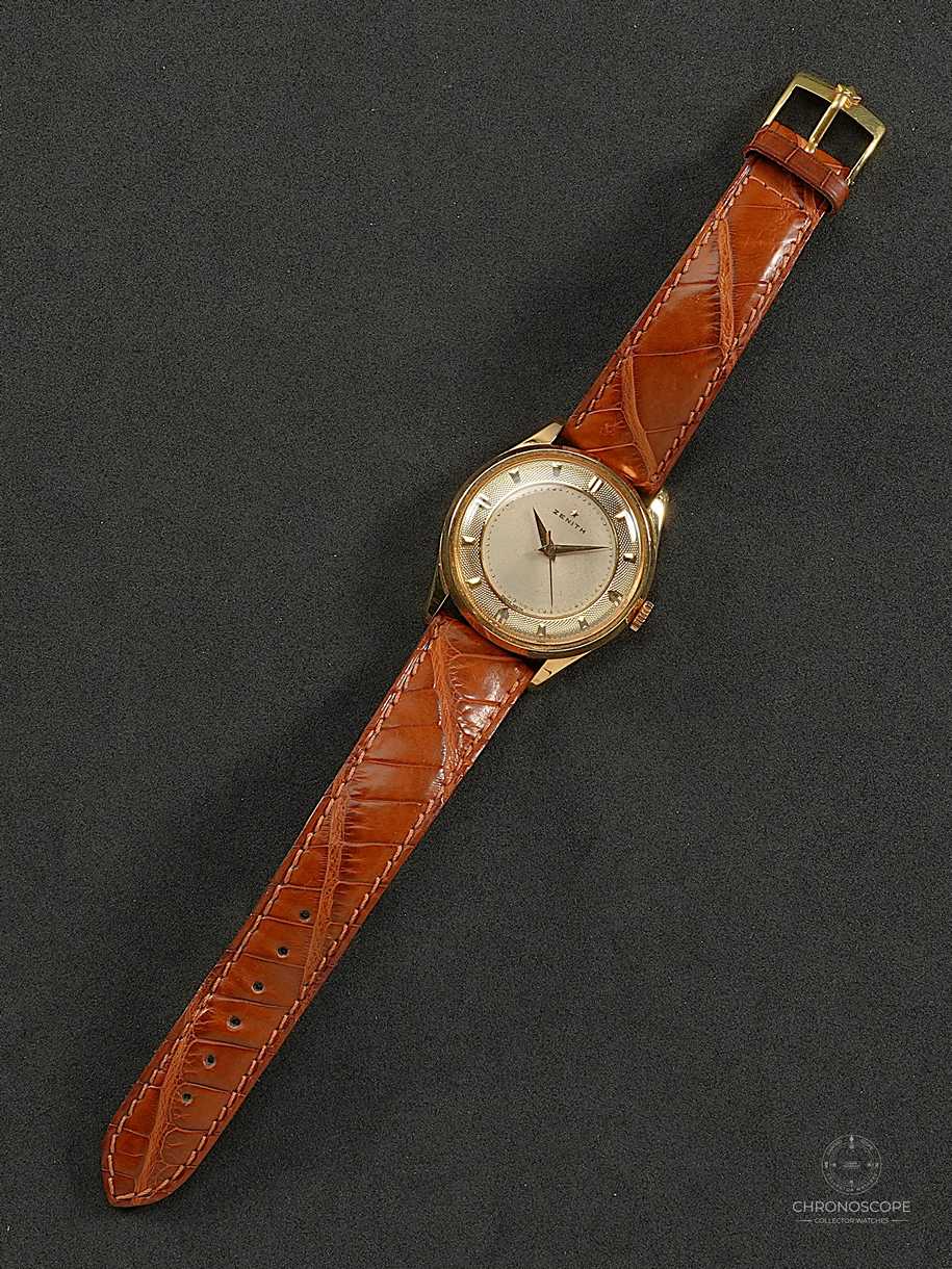 RESERVED - Zenith vintage 18k gold dress watch from 1956  - Image 5