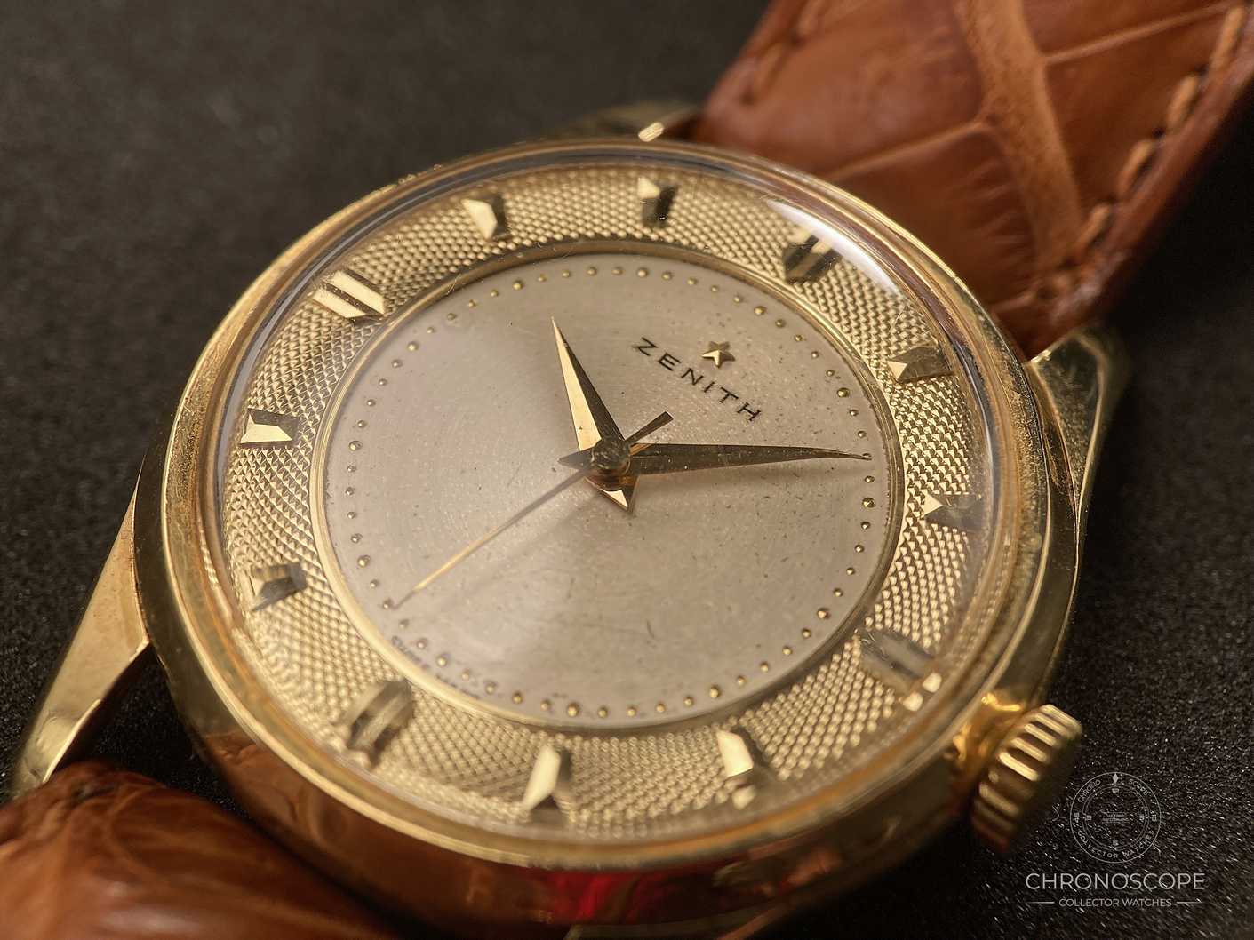 RESERVED - Zenith vintage 18k gold dress watch from 1956  - Image 14