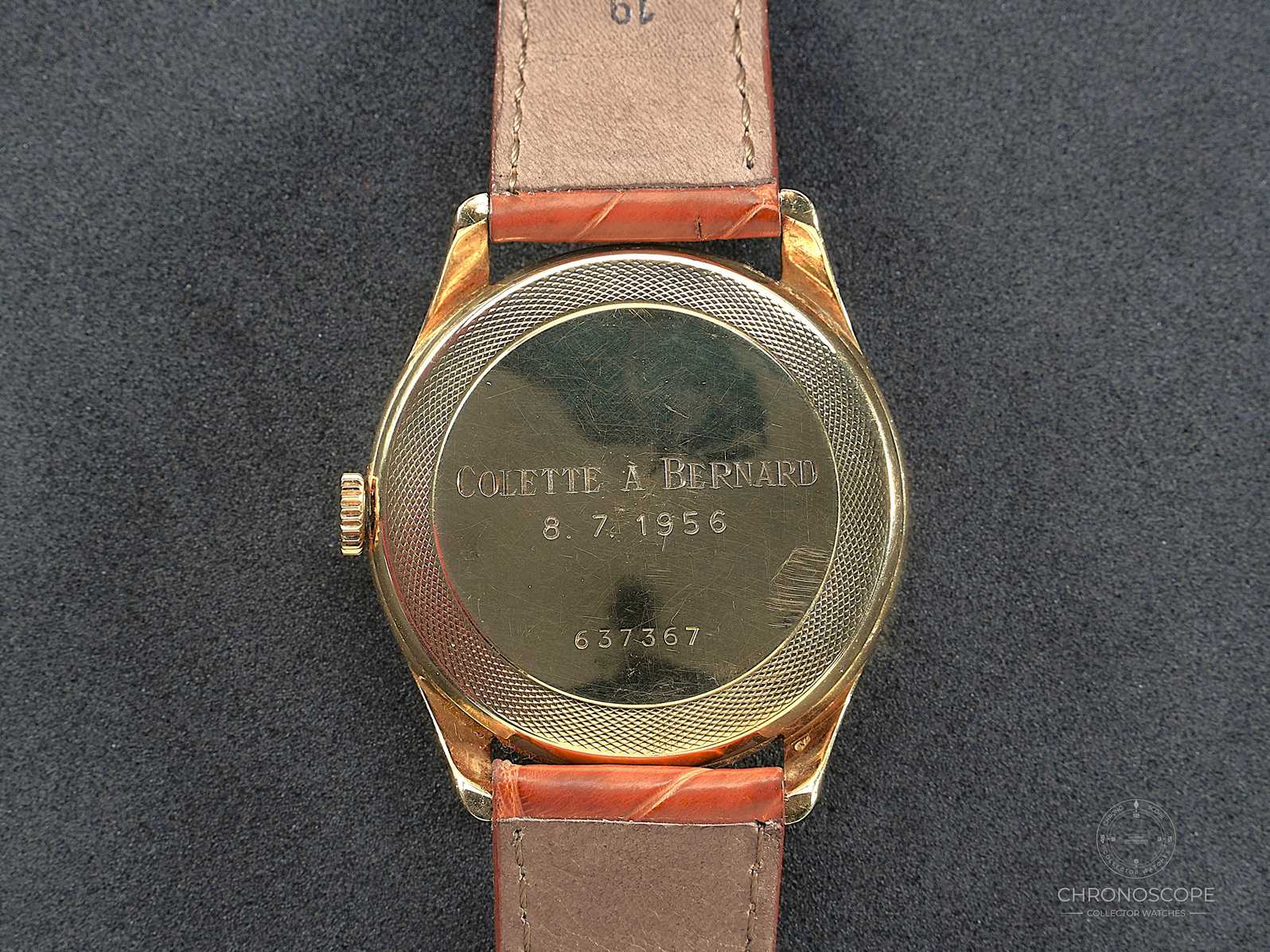 RESERVED - Zenith vintage 18k gold dress watch from 1956  - Image 8