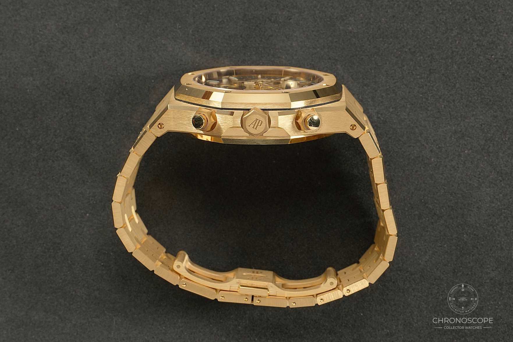 Audemars Piguet Royal Oak Chronograph smoked yellow gold dial – Bild 7