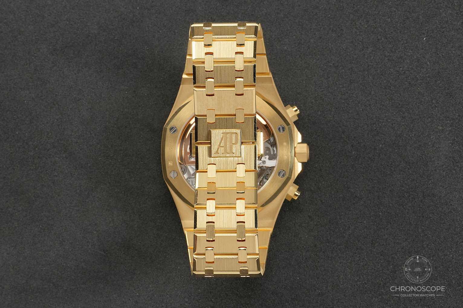 Audemars Piguet Royal Oak Chronograph smoked yellow gold dial – Bild 5