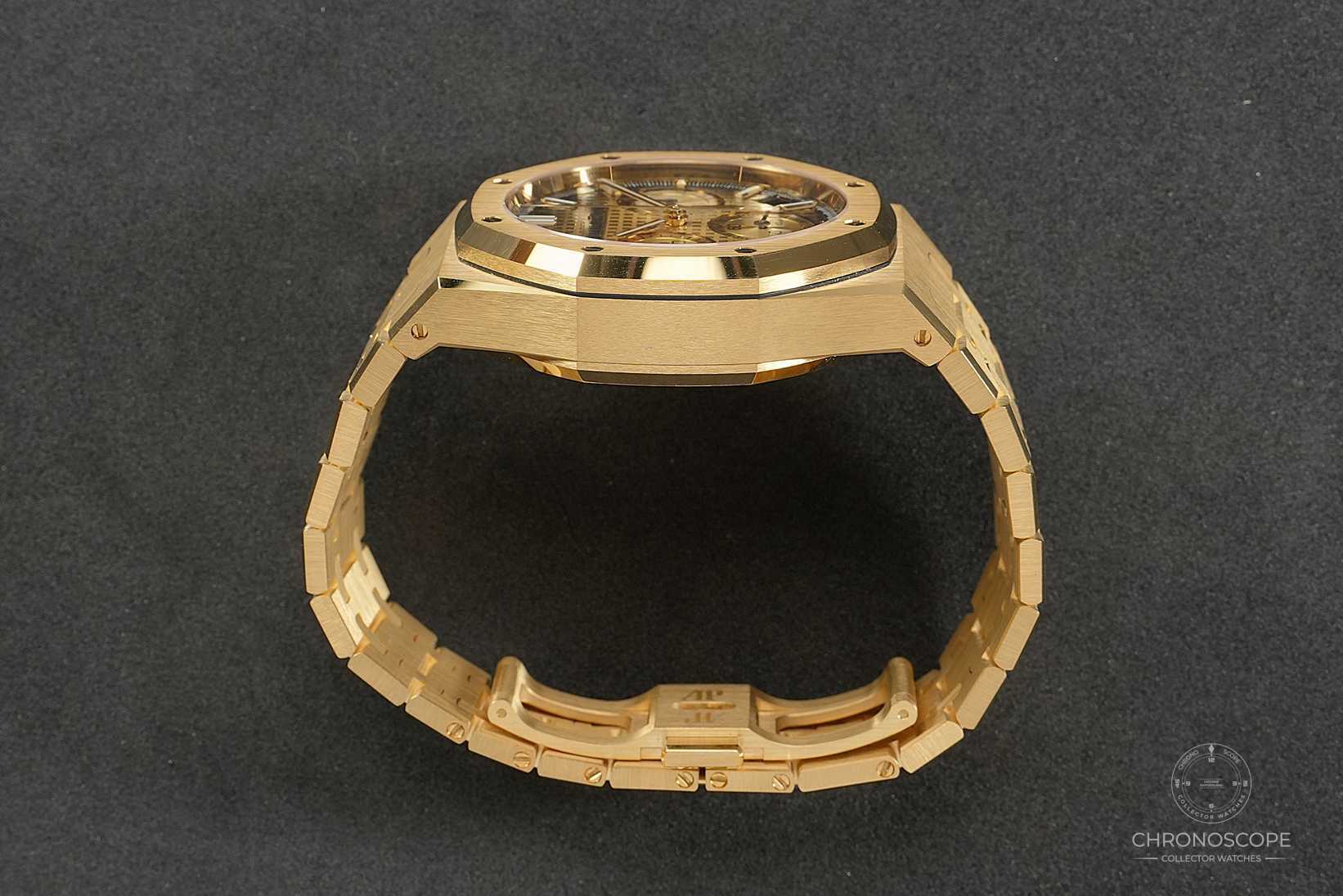 Audemars Piguet Royal Oak Chronograph smoked yellow gold dial – Bild 6