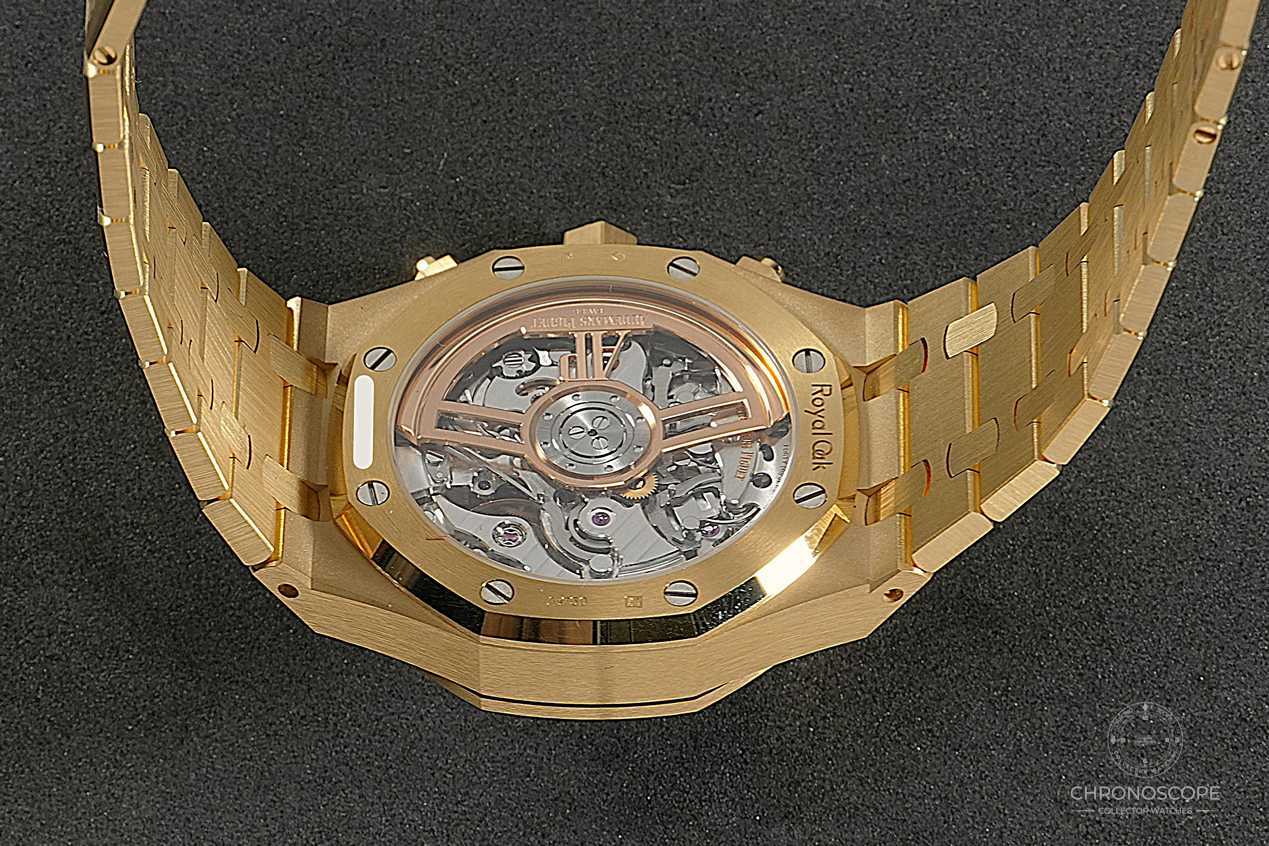 Audemars Piguet Royal Oak Chronograph smoked yellow gold dial – Bild 8
