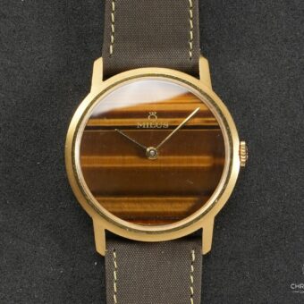 Milus Vintage Dress Watch, original Tiger-Eye dial, unpolished