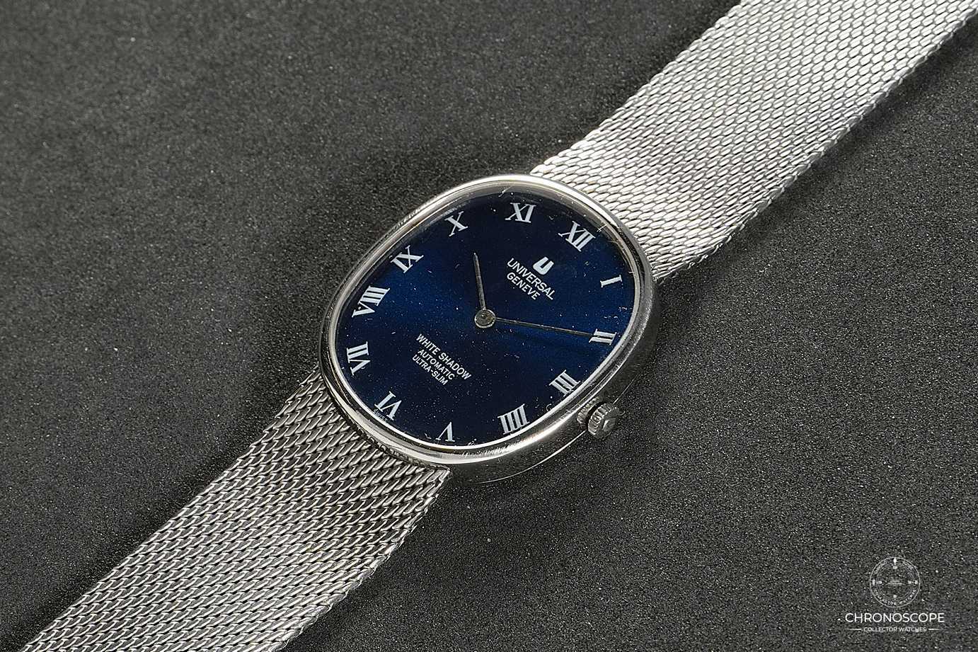 Universal Geneve White Shadow Ellipse, Microrotor Cal. 2-66, mint blue dial - Image 4