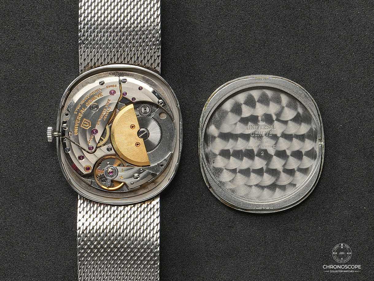 Universal Geneve White Shadow Ellipse, Microrotor Cal. 2-66, mint blue dial - Image 10