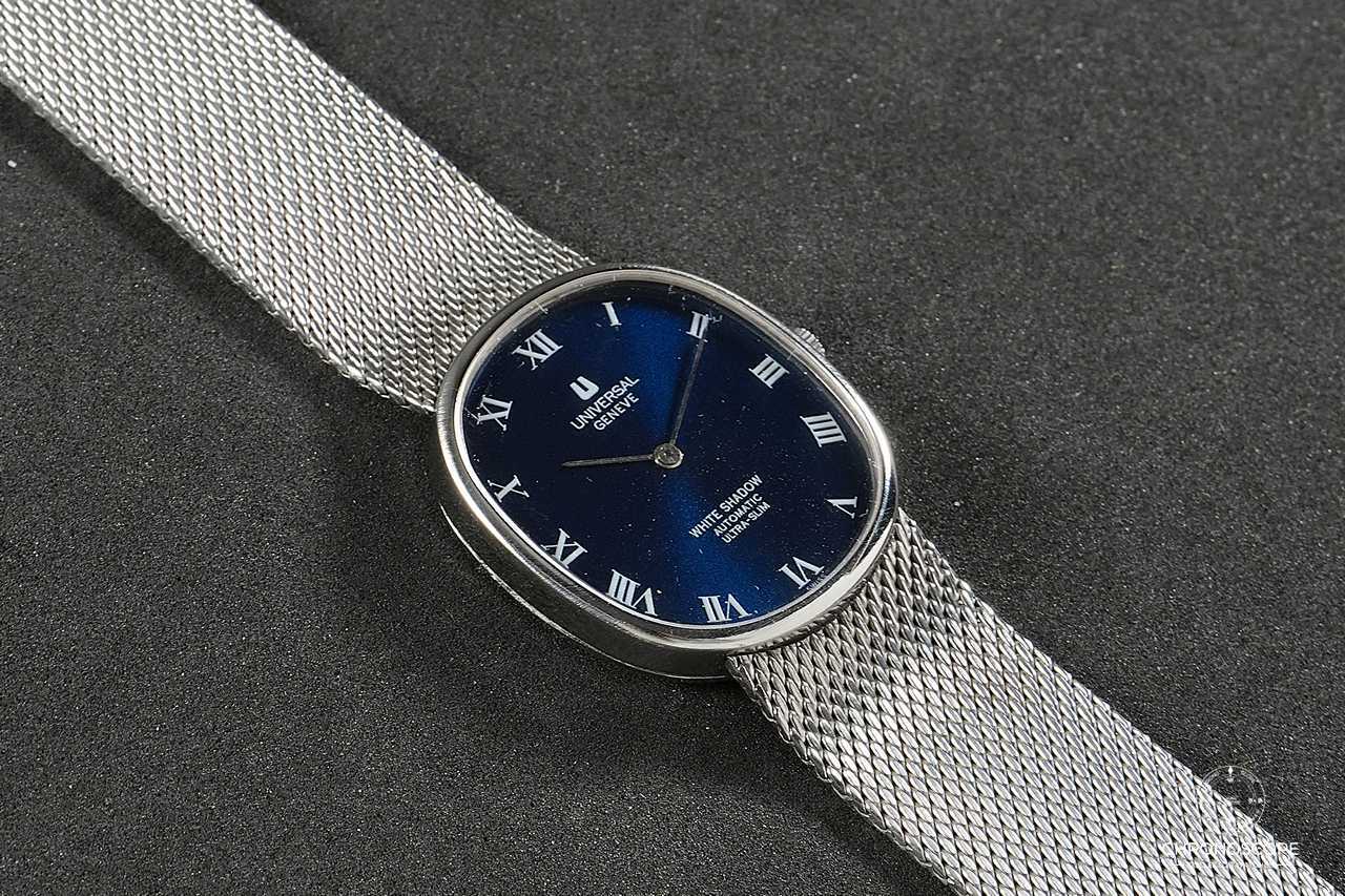 Universal Geneve White Shadow Ellipse, Microrotor Cal. 2-66, mint blue dial - Image 3