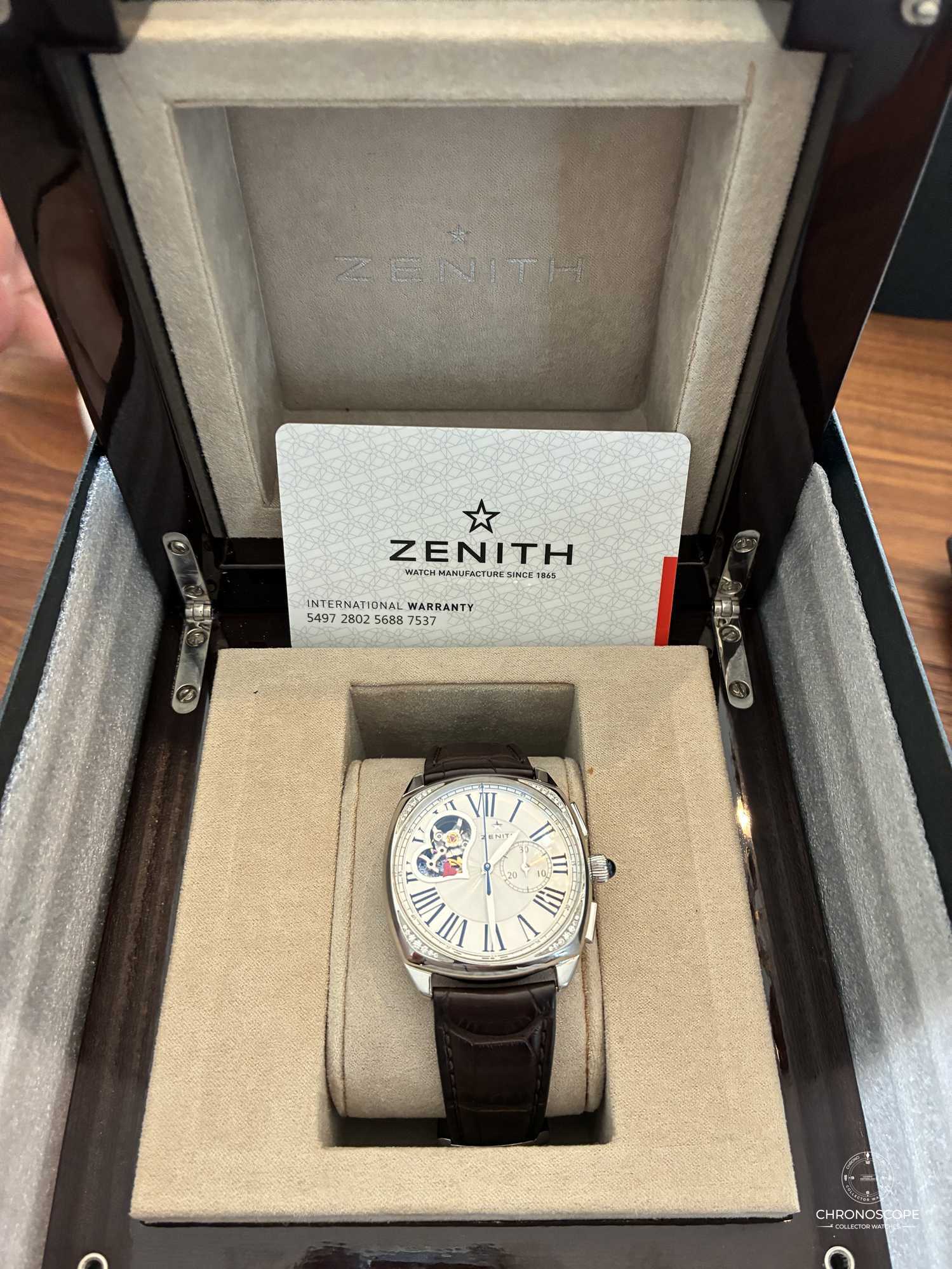 Zenith Chronomaster Open Heart ST, factory diamonds, full set 2019 - Image 3