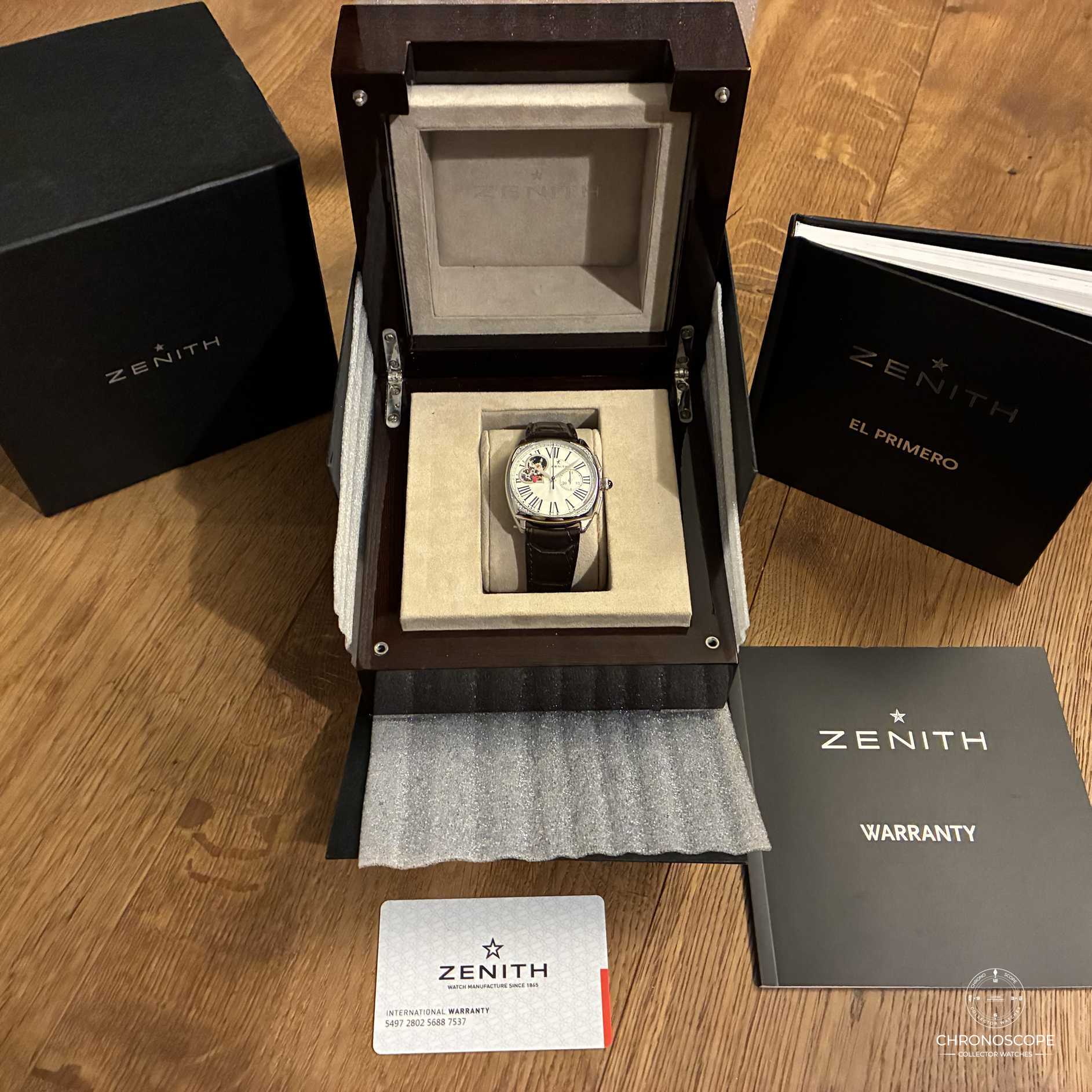 Zenith Chronomaster Open Heart ST, factory diamonds, full set 2019 - Image 10