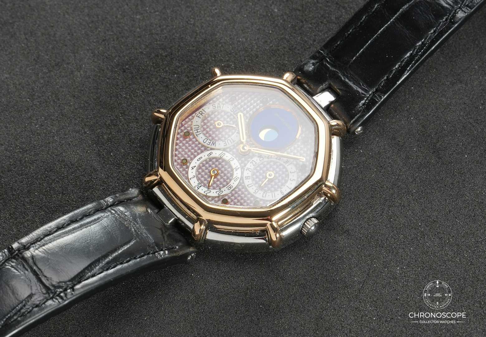 Gerald Genta Octo Calendar Reference G.2983.7 guilloché mother of pearl dial - Image 3