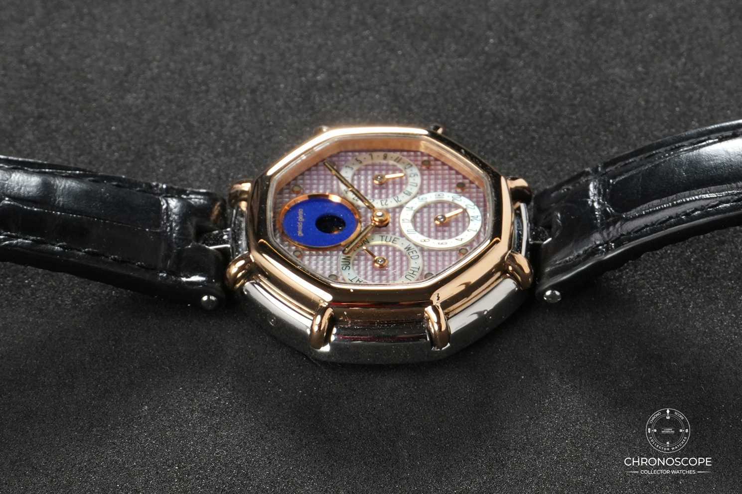 Gerald Genta Octo Calendar Reference G.2983.7 guilloché mother of pearl dial - Image 7