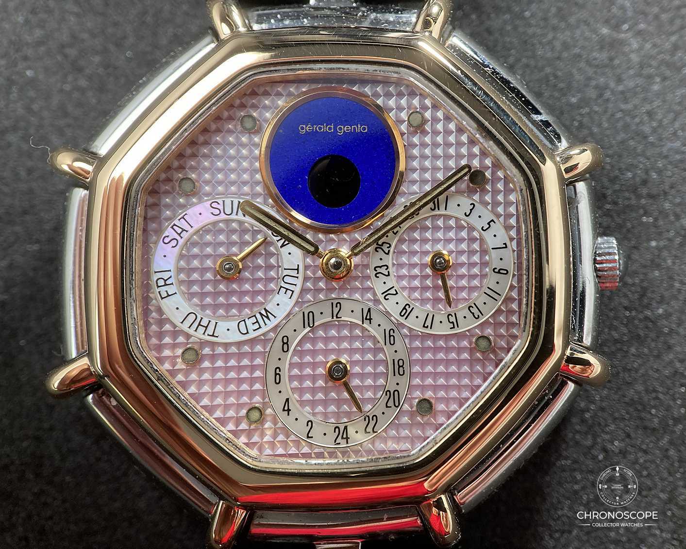 Gerald Genta Octo Calendar Reference G.2983.7 guilloché mother of pearl dial - Image 10